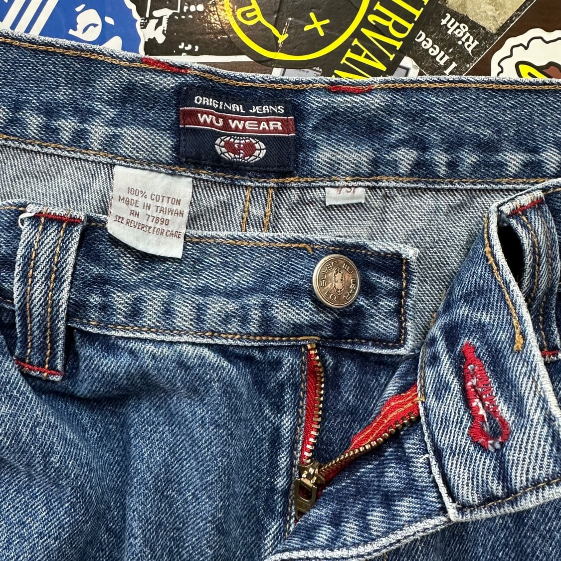 90s Wu wear 우 웨어 우탱클랜 데님 팬츠 36 상품이미지9