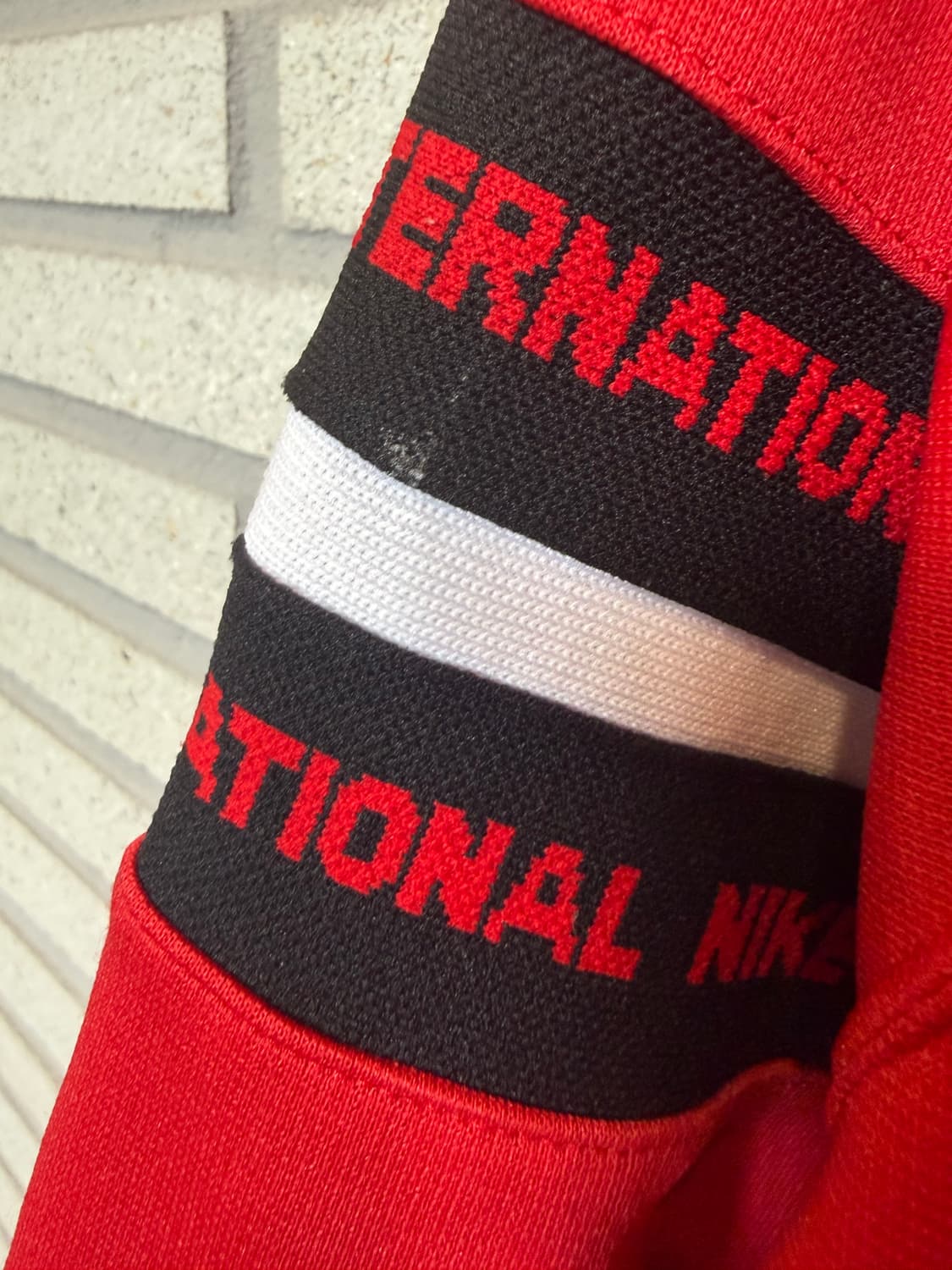 나이키 스우시 스트라이프 암 져지 레드 상품이미지6