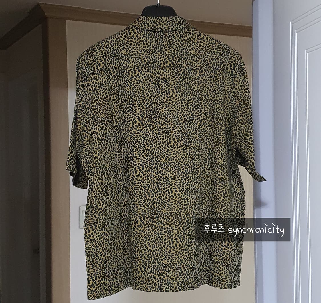 생로랑 레오파드 패턴 하와이한 셔츠 상품이미지6