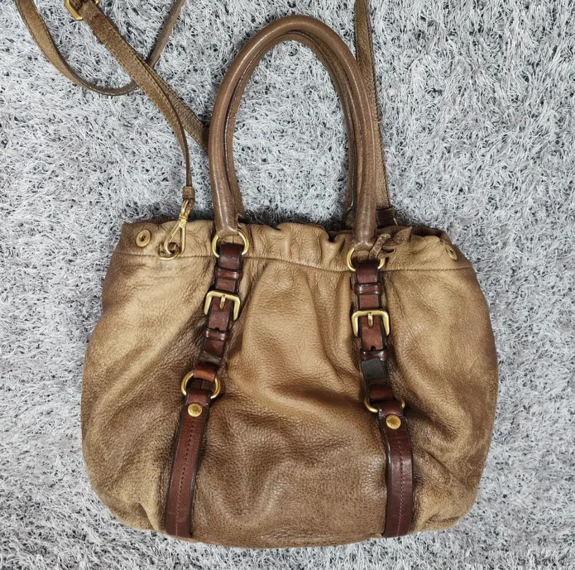 프라다 레더 숄더백 상품이미지2