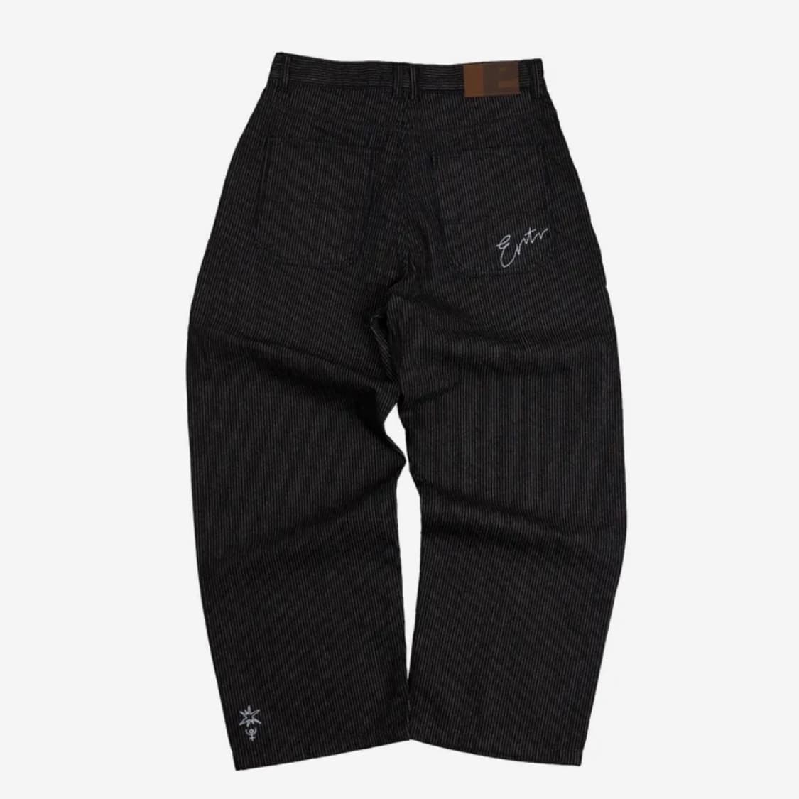 Ertr 데님 팬츠 (Stripe Denim Pants Black) 상품이미지2