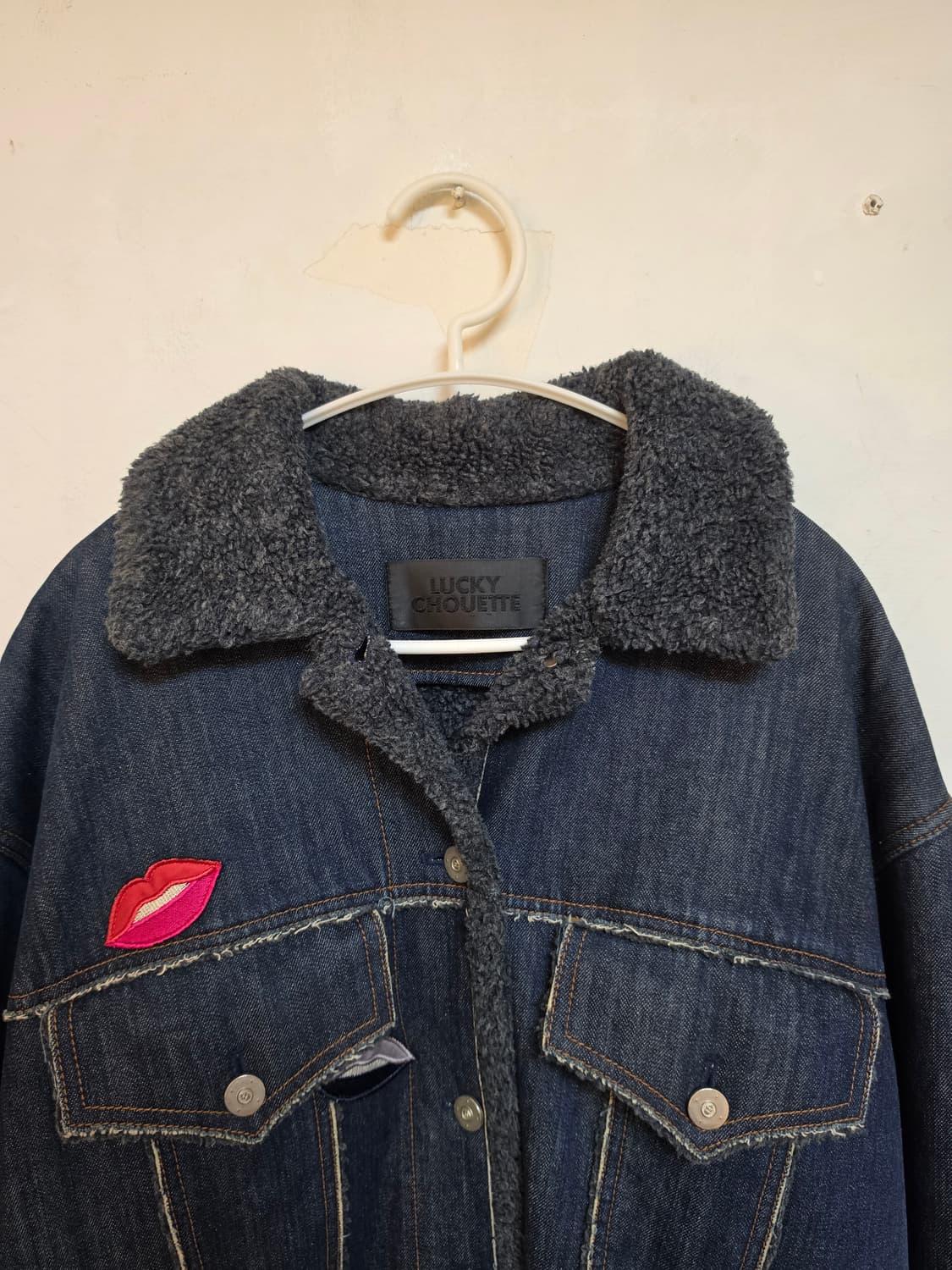 Lucky Chouette 양털 데님 자켓 FREE 상품이미지3