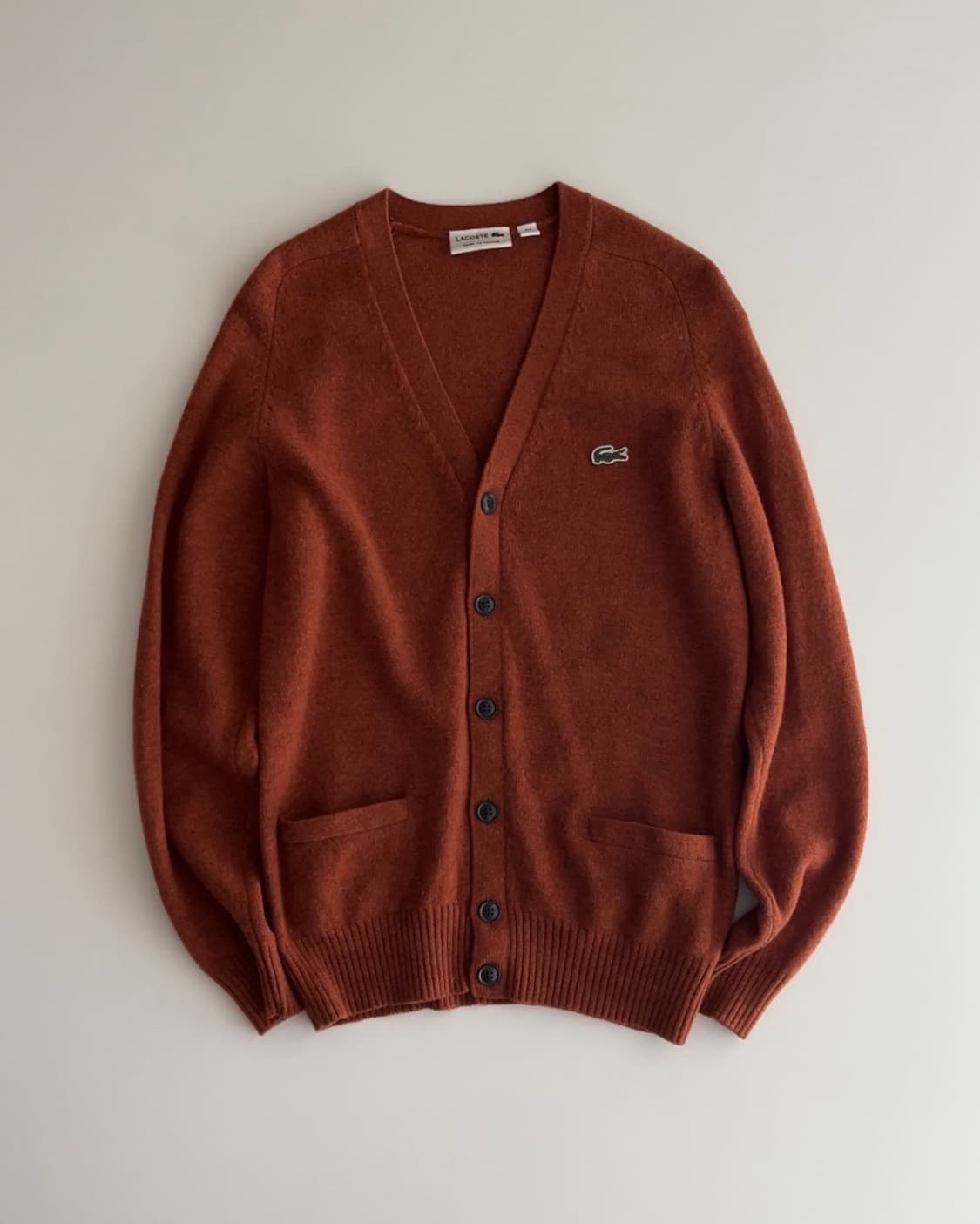 라코스테 오렌지 울 가디건 상품이미지1