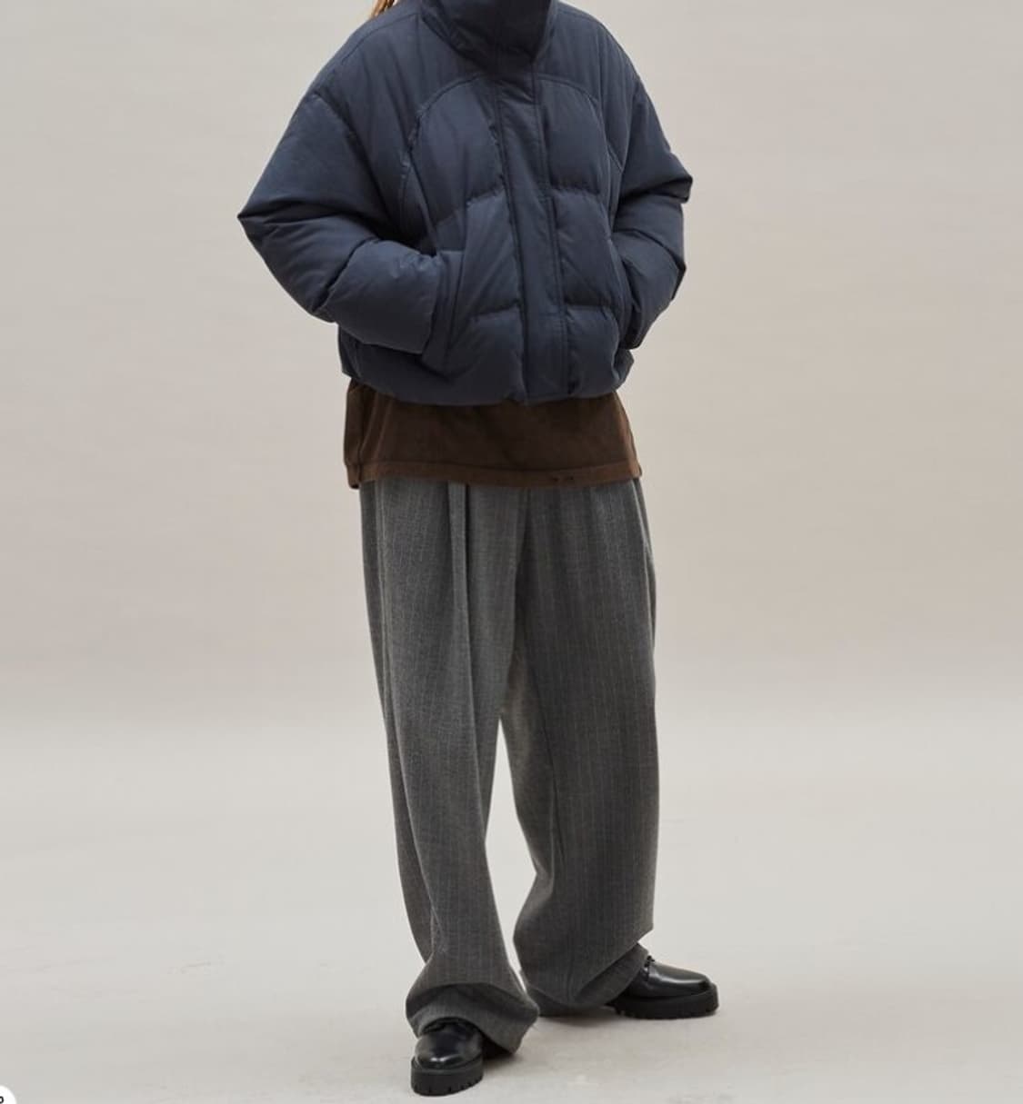 샌드사운드 24FW 3턱 와이드 스트라이프 팬츠 PN8816 상품이미지2