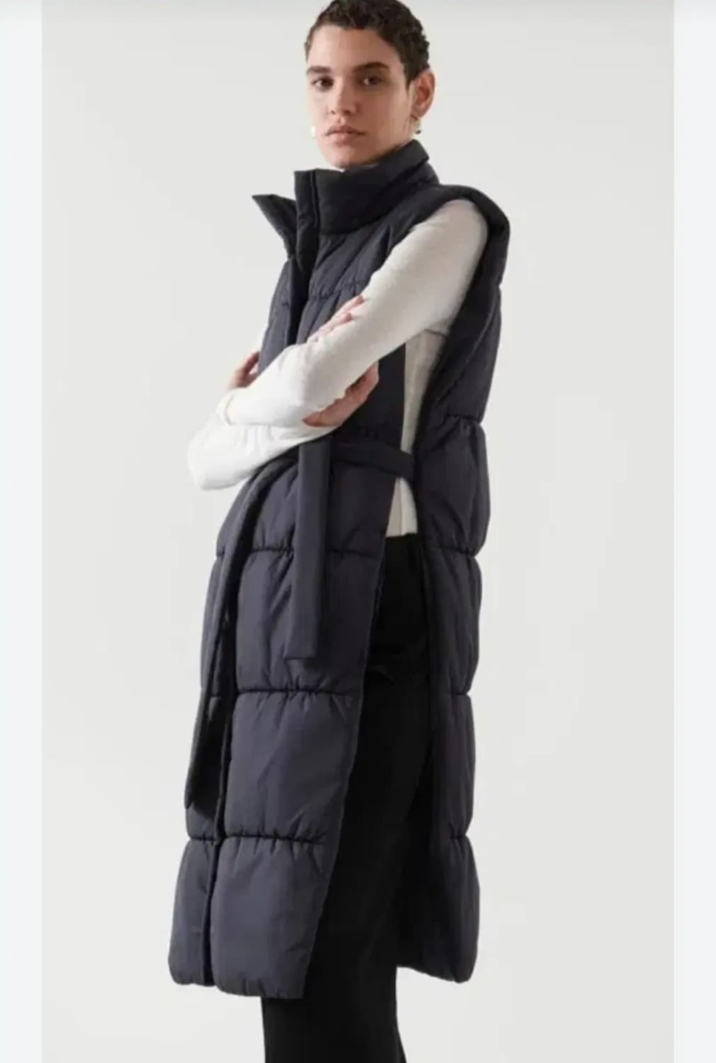 COS 롱 패딩 베스트 벨티드 구스다운 베스트 F사이즈 상품이미지2