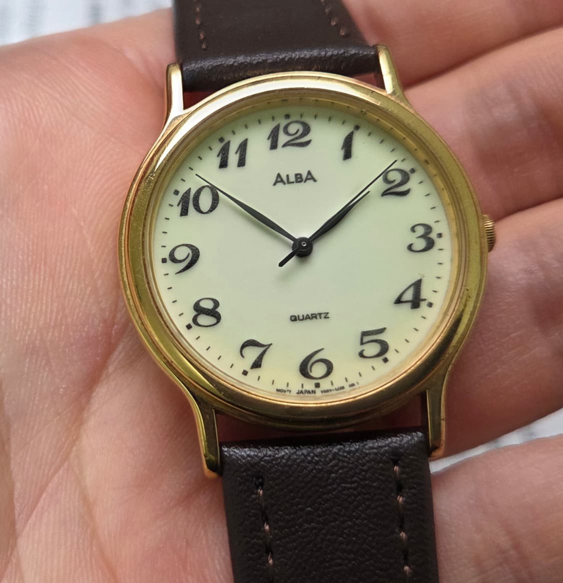 빈티지 세이코 알바 풀루페 야광판 아라빅인덱스 논데이트 슬림쿼츠  상품이미지10