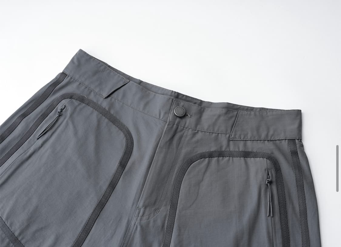 산산기어 웨빙 패치 팬츠 차콜 - 24SS 상품이미지4