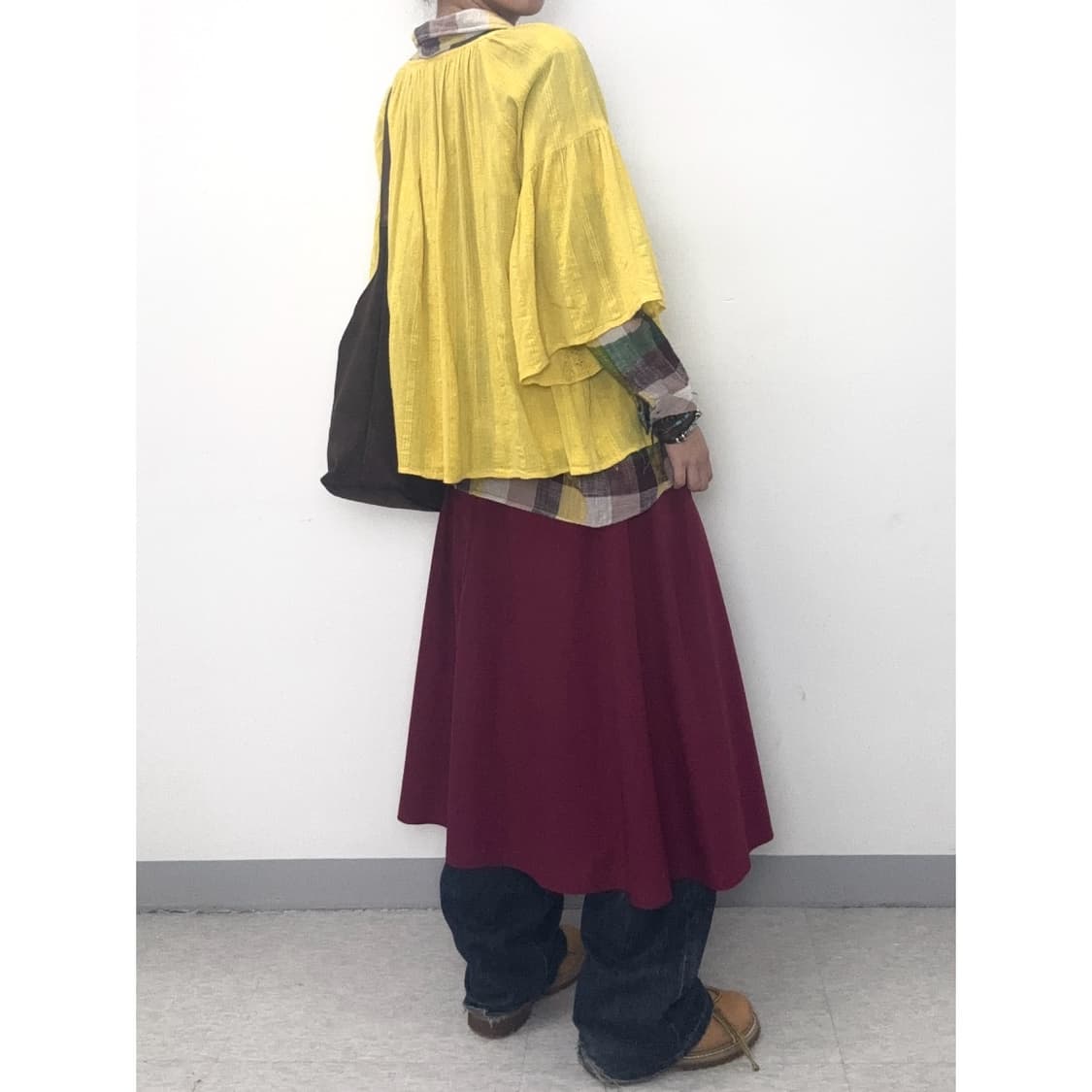 빈티지 플럼 스커트 상품이미지3