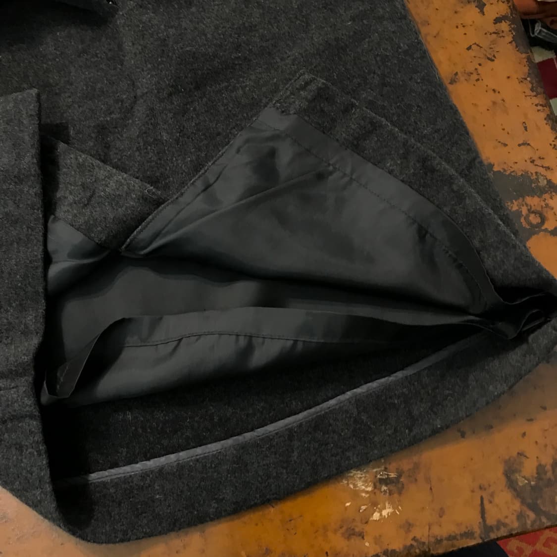 VTG 빈티지 차콜 H 라인 모직 스커트  상품이미지4