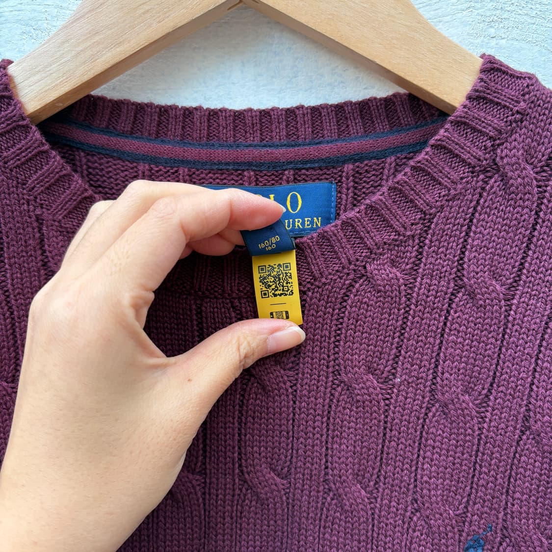 Polo 폴로 케이블 꽈배기 니트 상품이미지4