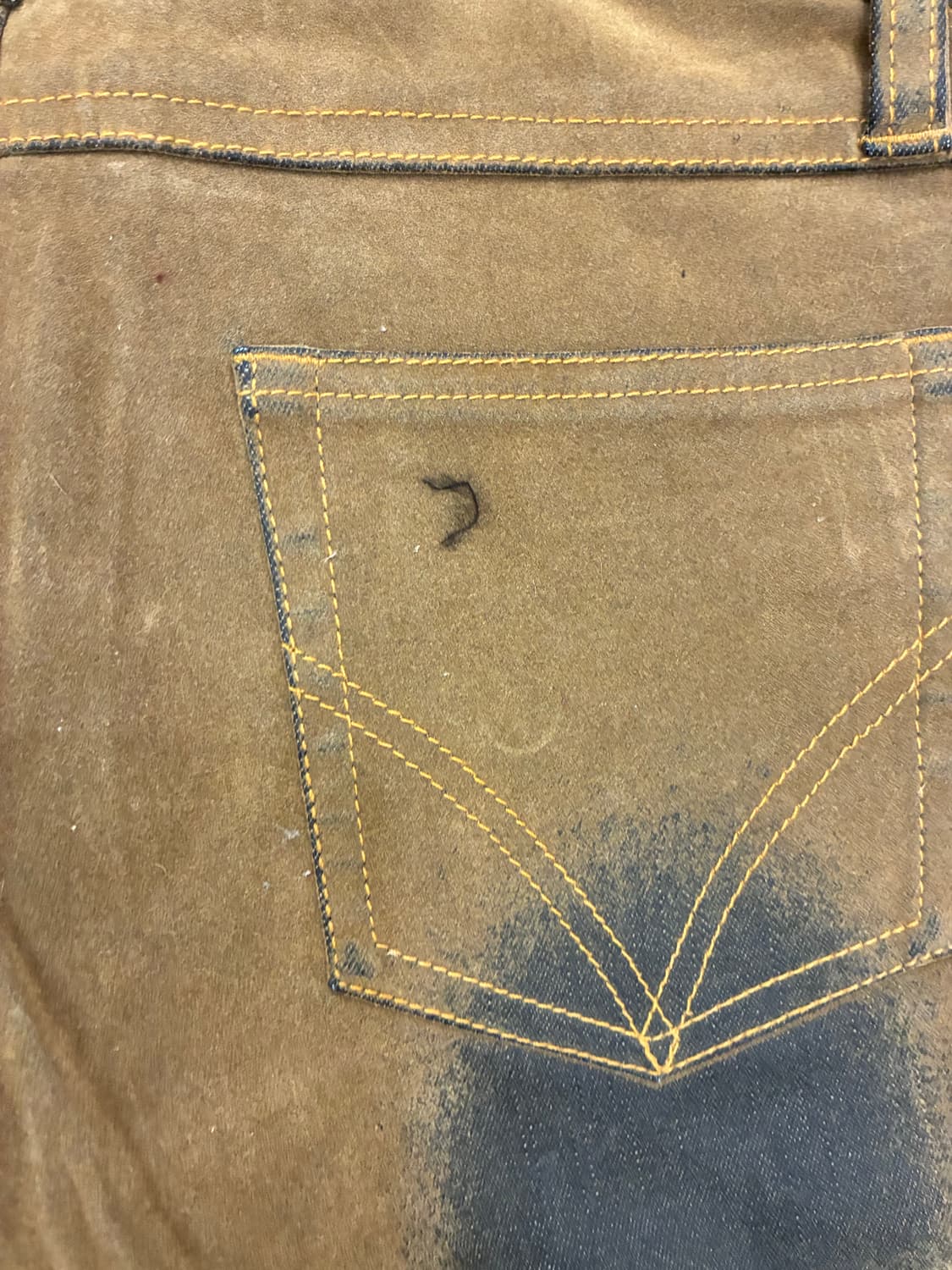 OS)Japanese vintage 여성 타이다이 부츠컷 데님팬츠 상품이미지7