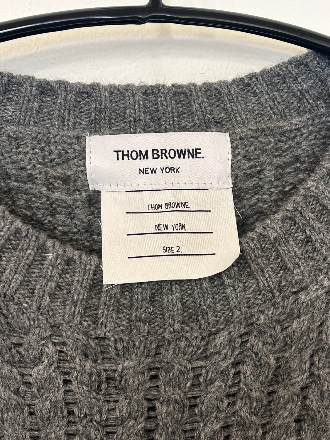 (정품) 톰브라운 케이블 니트 그레이 Size 2 상품이미지2
