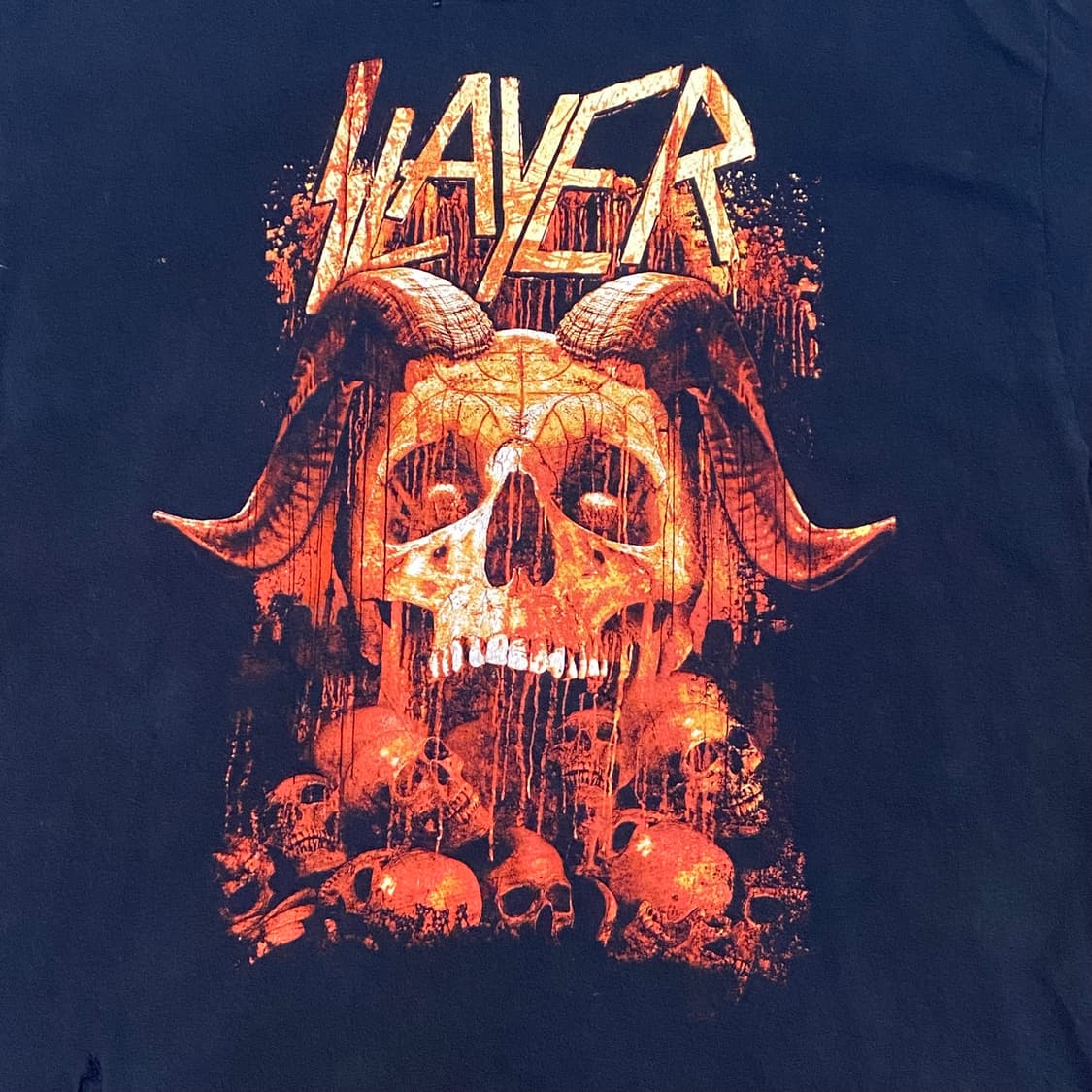 미국 빈티지 레어 슬레이어 공식굿즈티 투어티 락티셔츠 반팔티 상품이미지3