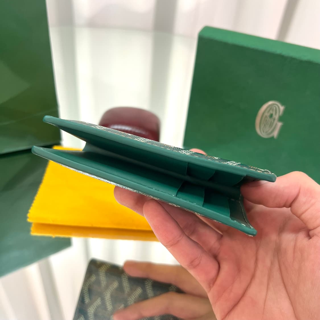 [새상품급/풀구성] 고야드 생피에르 카드지갑 그린 상품이미지5