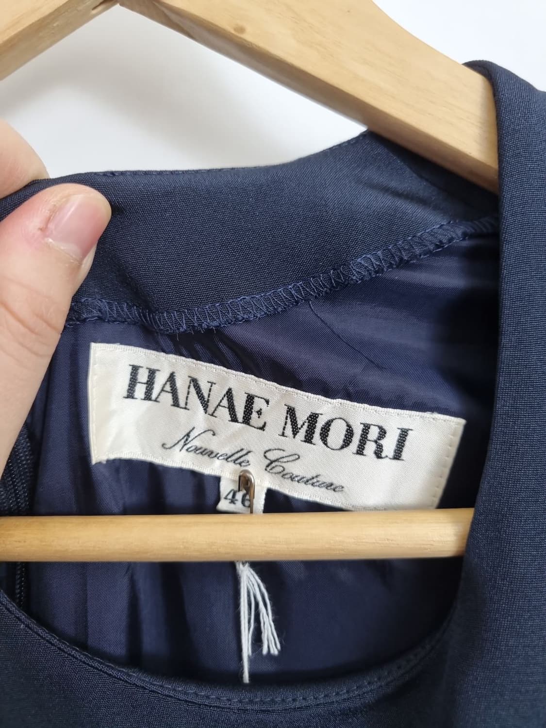 하나에 모리 네이비 고급 원피스 [46] 실크 100% 상품이미지7