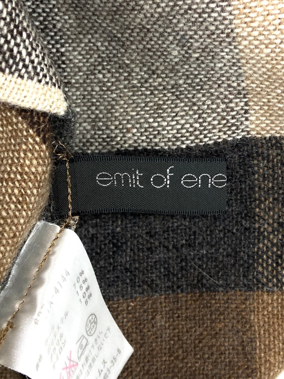 Beams ribbon check sleeveless 상품이미지6