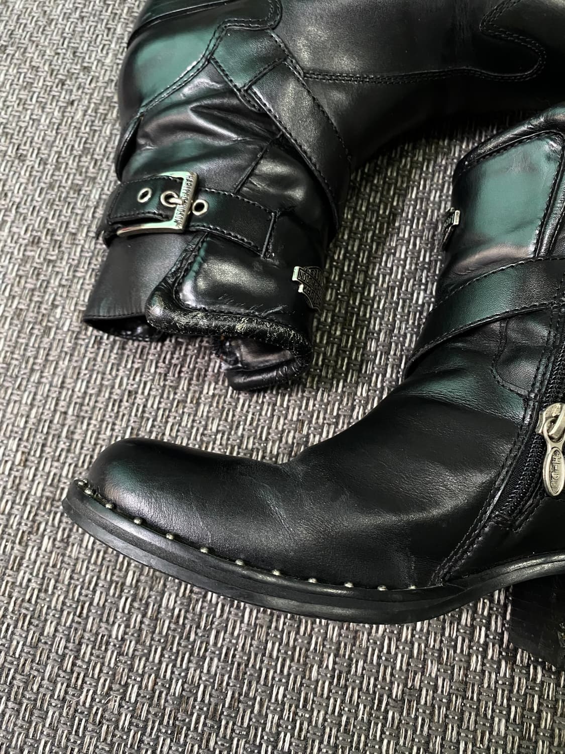 Harley-Davidson]Stud Detail Buckle Biker 상품이미지5