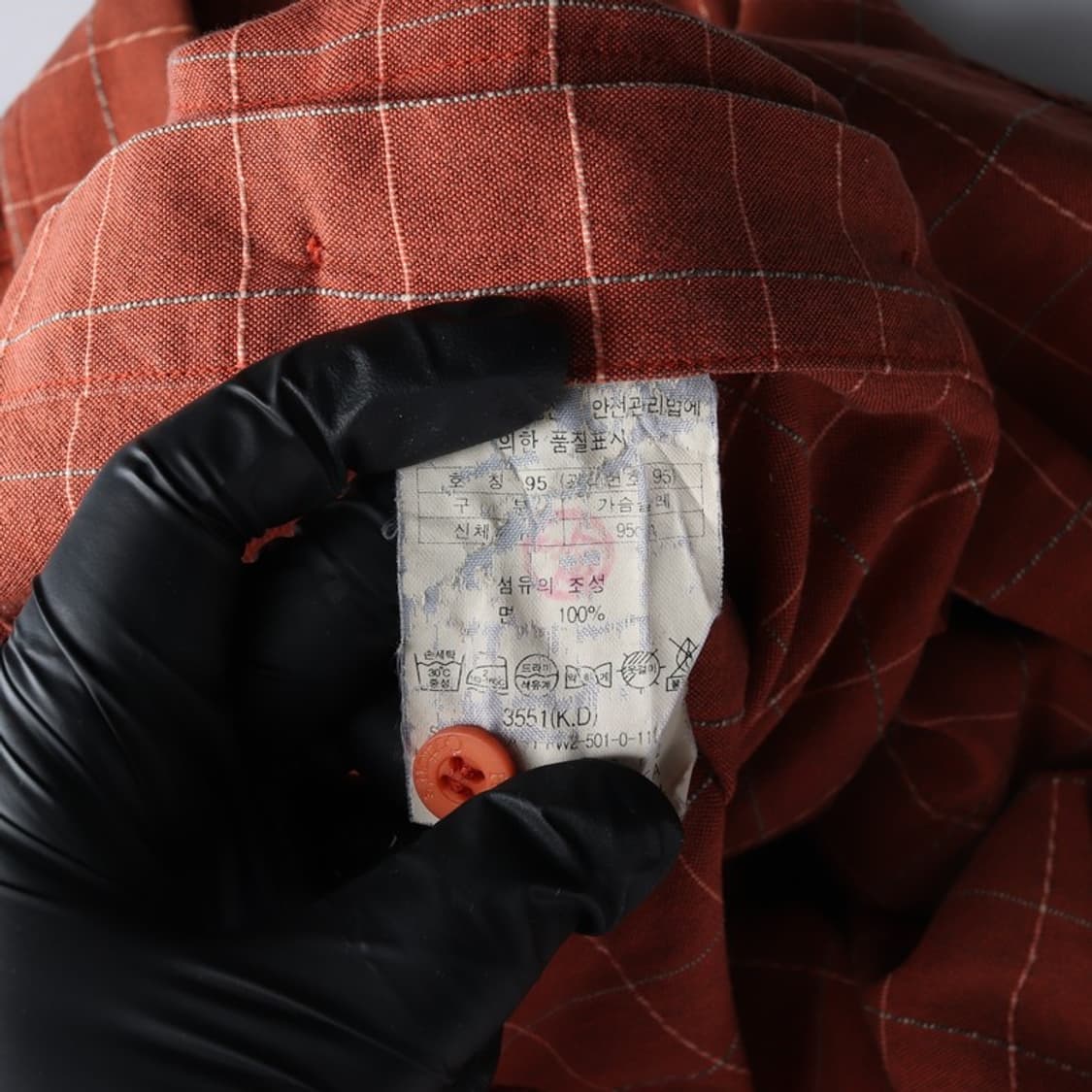 헨리코튼 빈티지 무드 브릭 체크 셔츠 M 상품이미지6