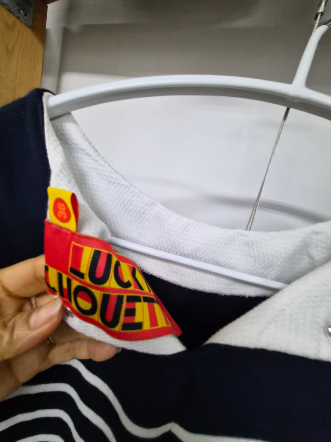 럭키슈에뜨 스트라이프 플레어 원피스 상품이미지7