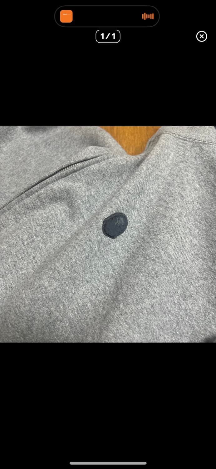 베이프 헤드 원 포인트 후드집업 그레이 XL 상품이미지7