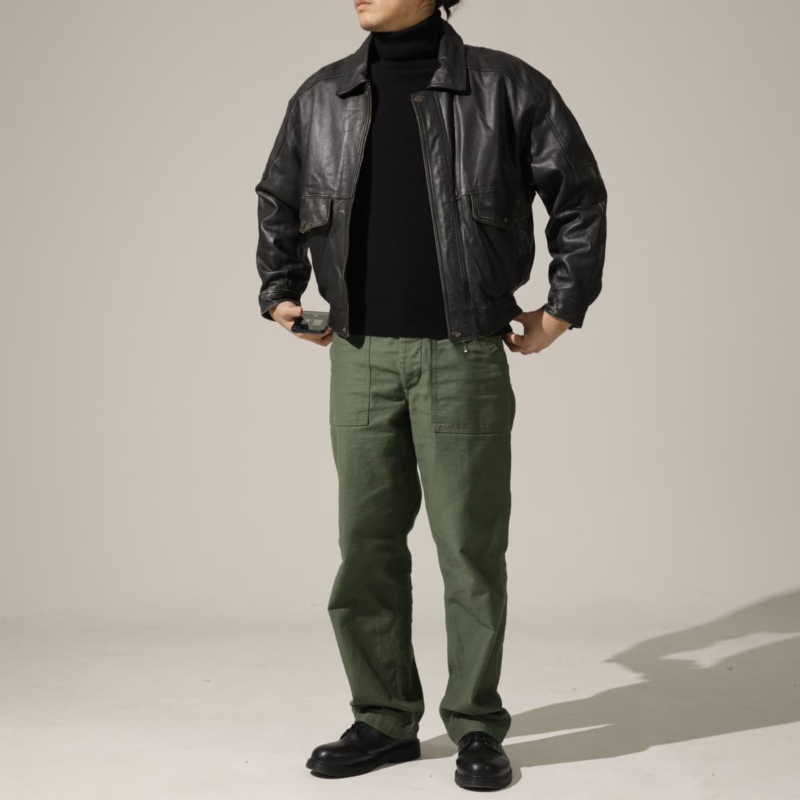 Vtg 양가죽 블루종 자켓 상품이미지9