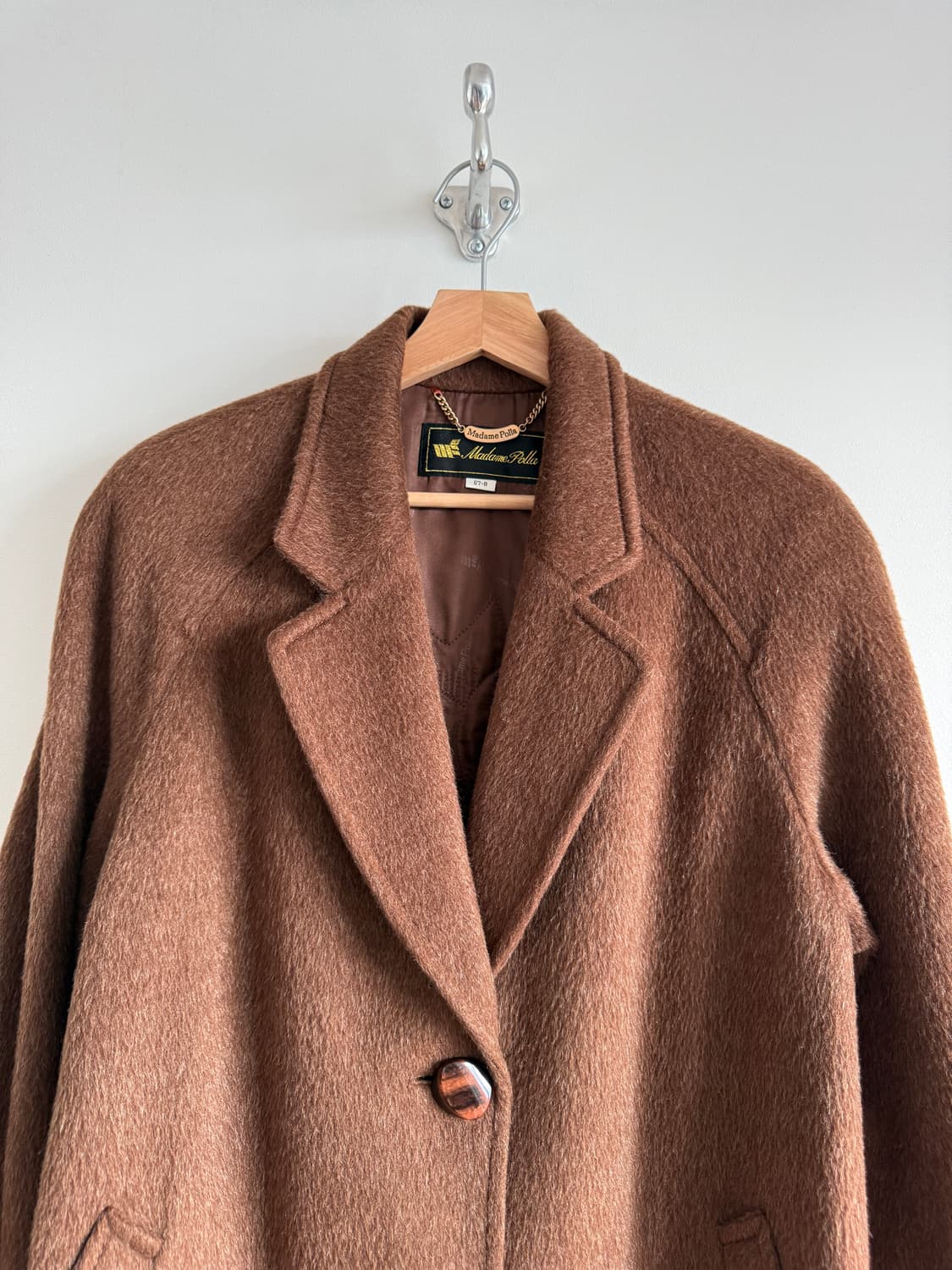 Pre owned 빈티지 울 코트 상품이미지2