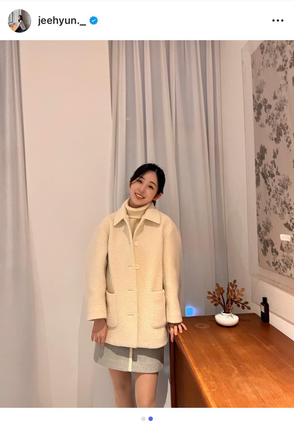 정가30만 YUERE 유에르 울 알파카 하프 코트 하트시그널 박지현 착용 상품이미지4