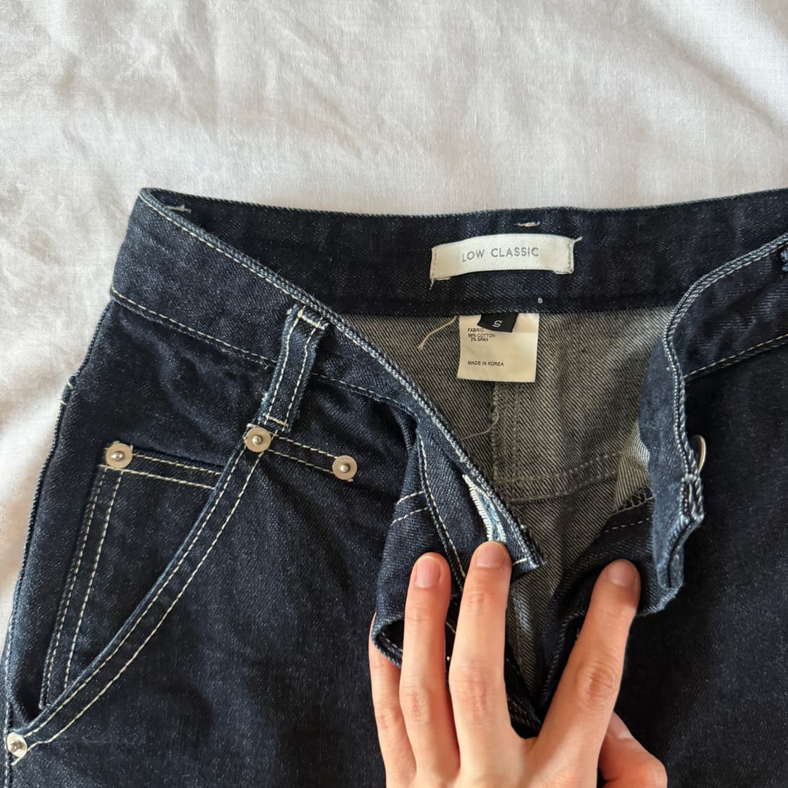 로우클래식 데님팬츠 상품이미지4
