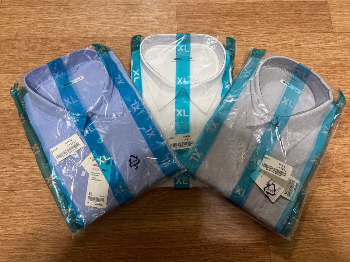 XL)3장일괄스파오 옥스퍼드셔츠 링클프리 새제품 상품이미지1