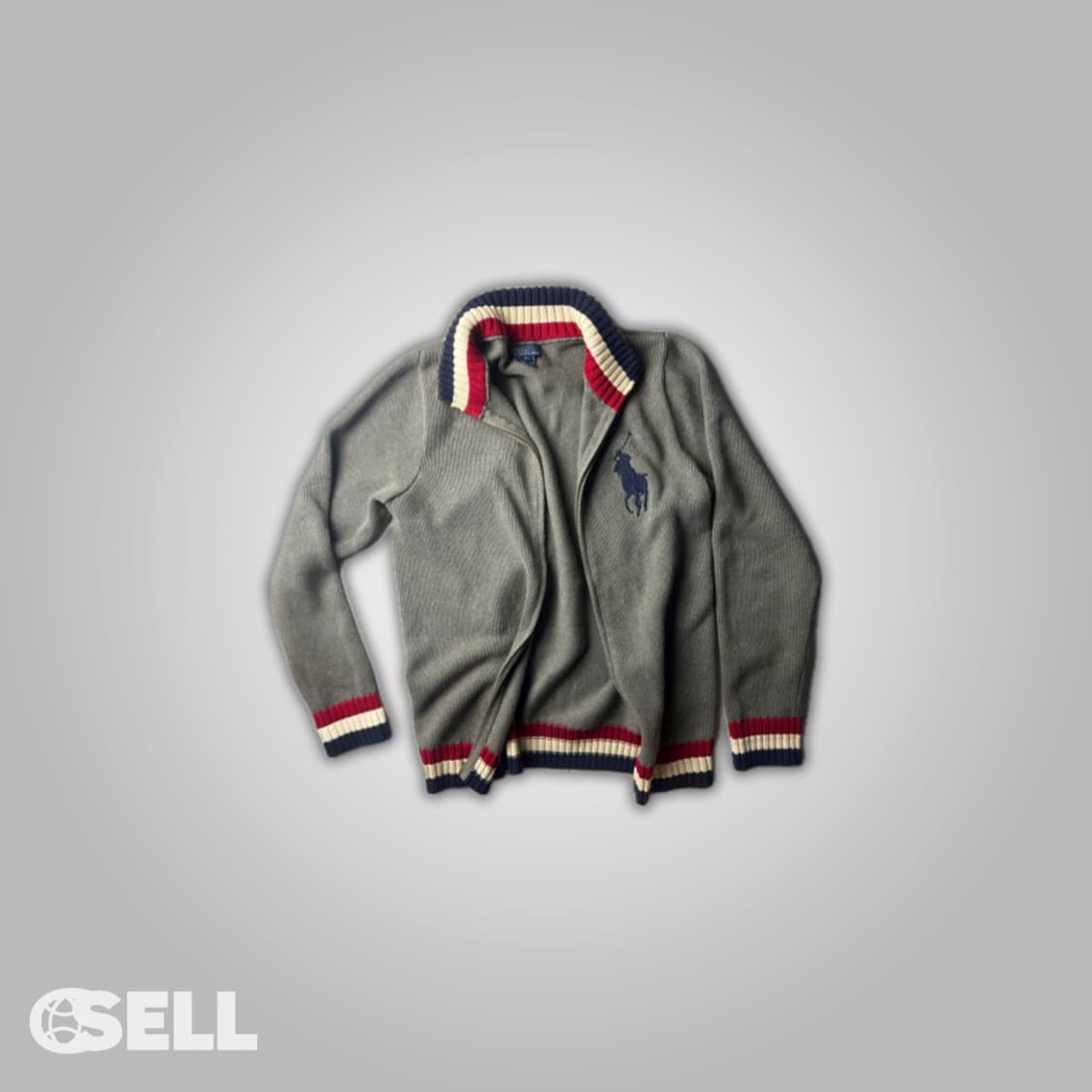 폴로 빅포니 니트집업 상품이미지1