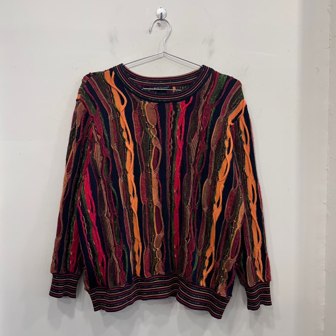 BIGATE 쿠지 ST 멀티컬러 케이블니트 상품이미지2