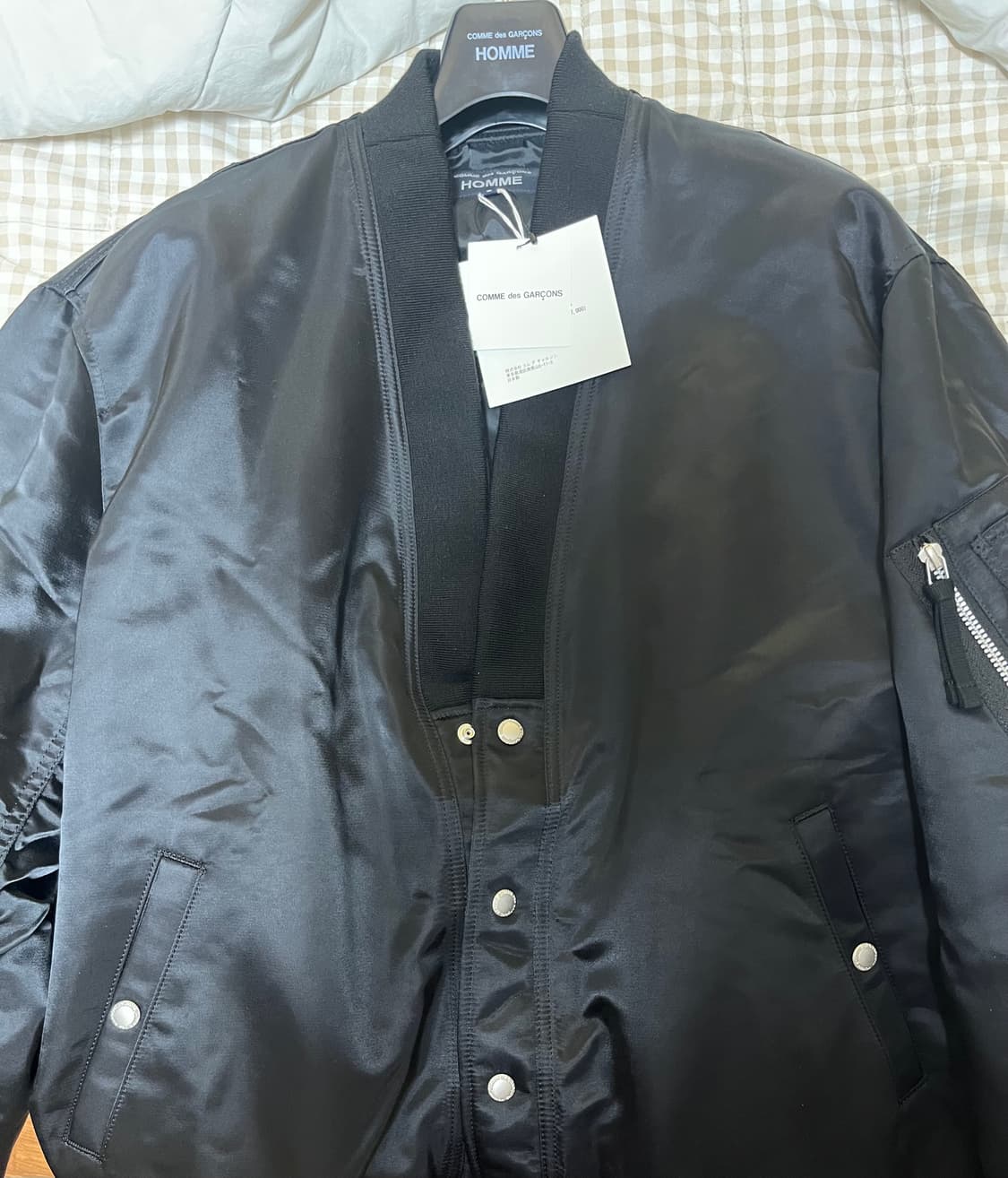 [L] 꼼데가르송 옴므 블루종 봄버 ma-1 유카타 상품이미지2