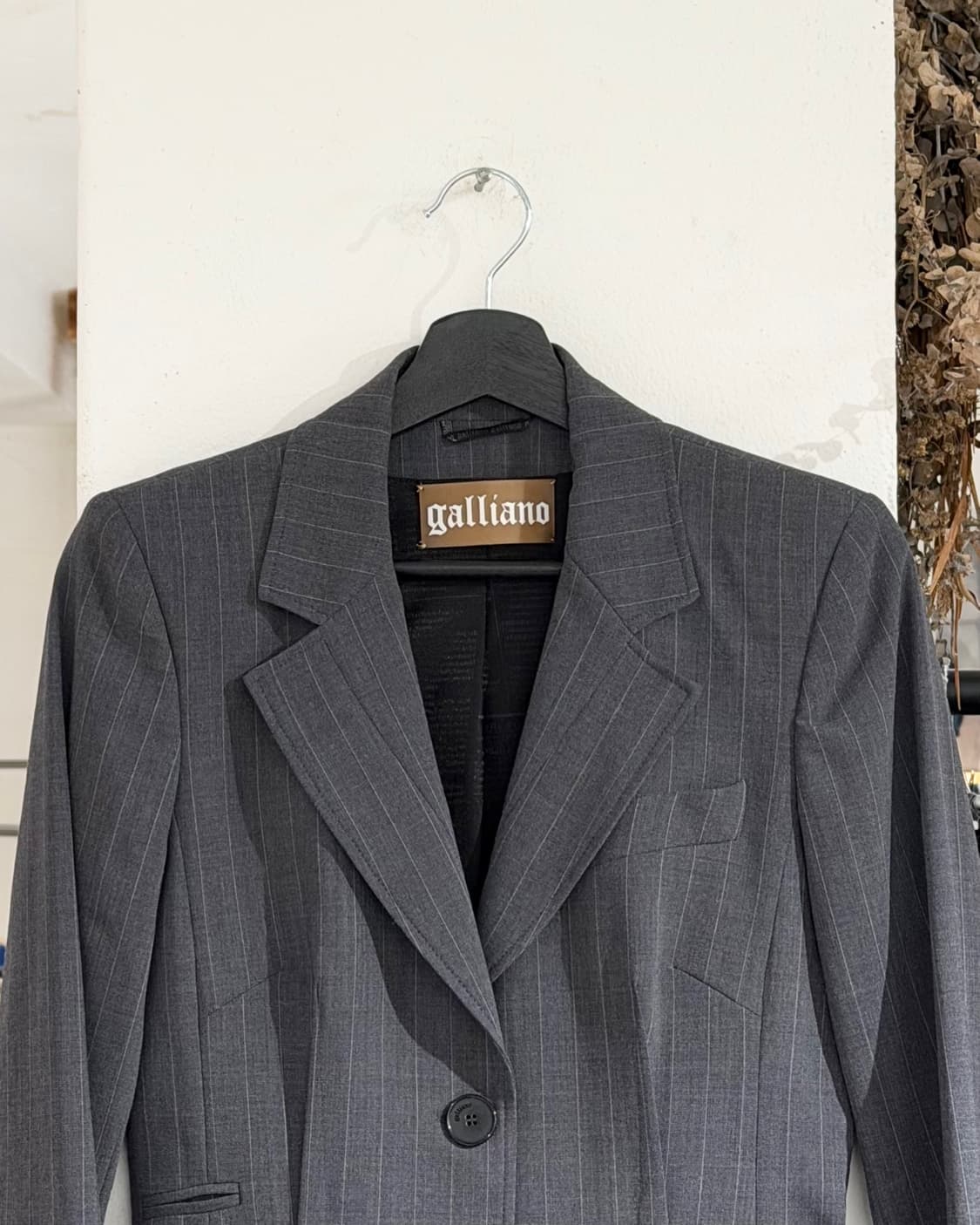 갈리아노 차콜 핀스트라이프 블레이저 상품이미지4