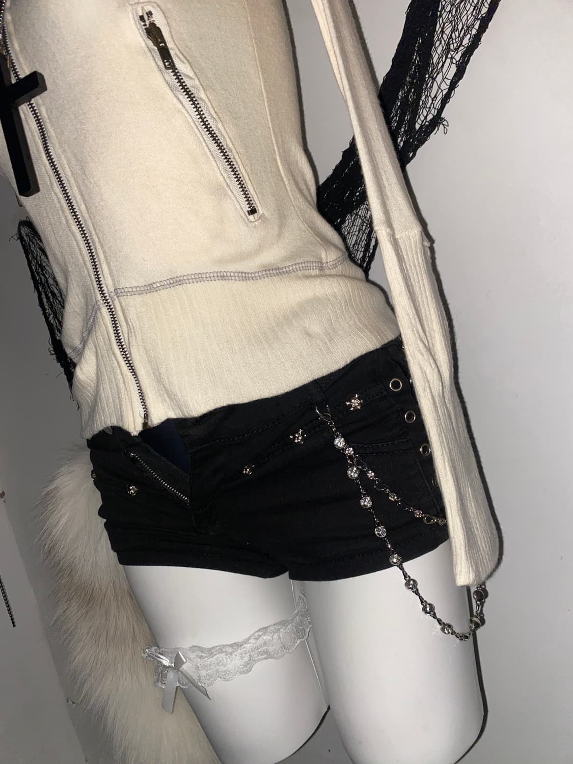 ꒰ঌ BLAST 갸루 펑크 지브라 후드집업 ໒꒱ 상품이미지6