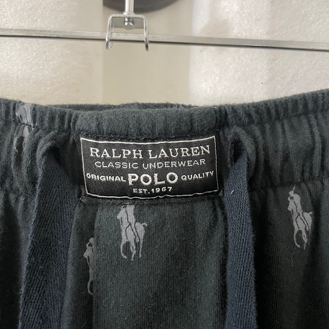 폴로 블랙 포니 패턴 파자마 팬츠 상품이미지4