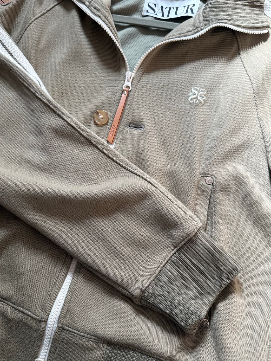 로턴 올 데이 트랙 집업 자켓 머드 카키 상품이미지7