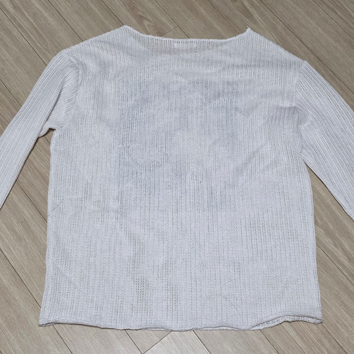 매지스타) 빈티지무드 네트 커버업 시스루 니트 상품이미지4