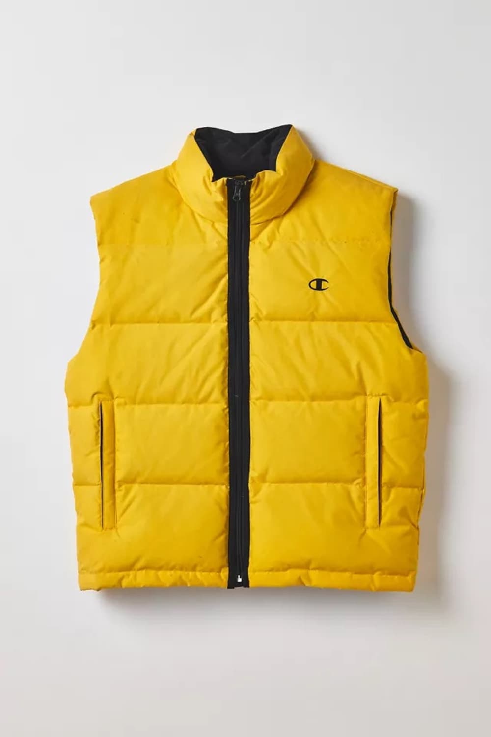 챔피온 올드스쿨 옐로우 덕다운 패딩 조끼 상품이미지2