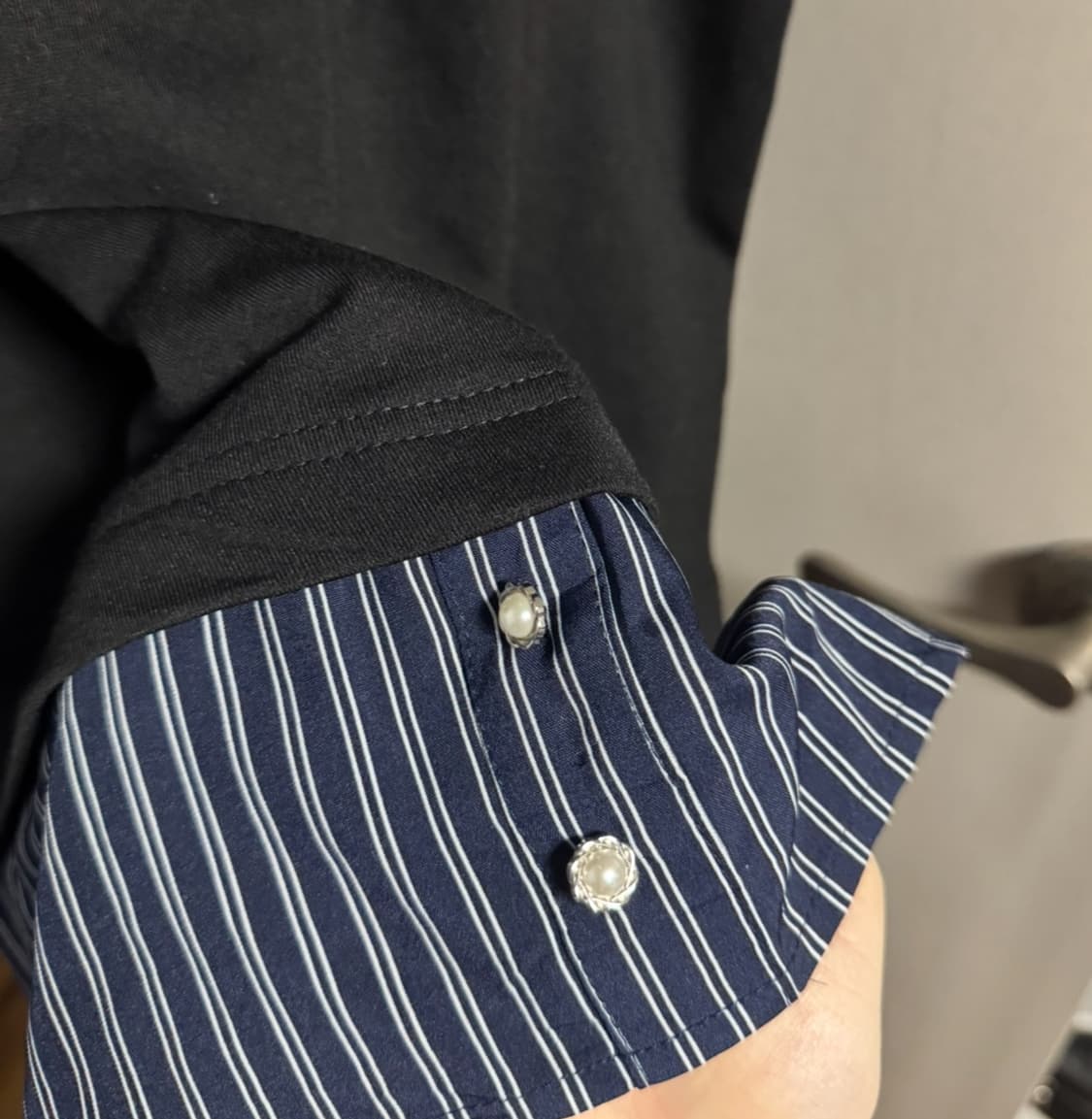 Axes femme 스트라이프 레이어드 티 상품이미지5