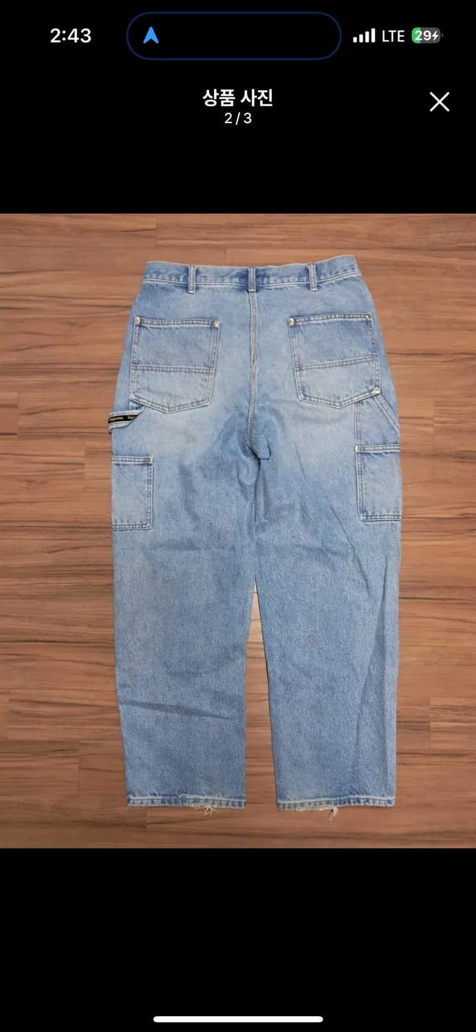 슈프림 더블니 팬츠 23ss 32사이즈 상품이미지2