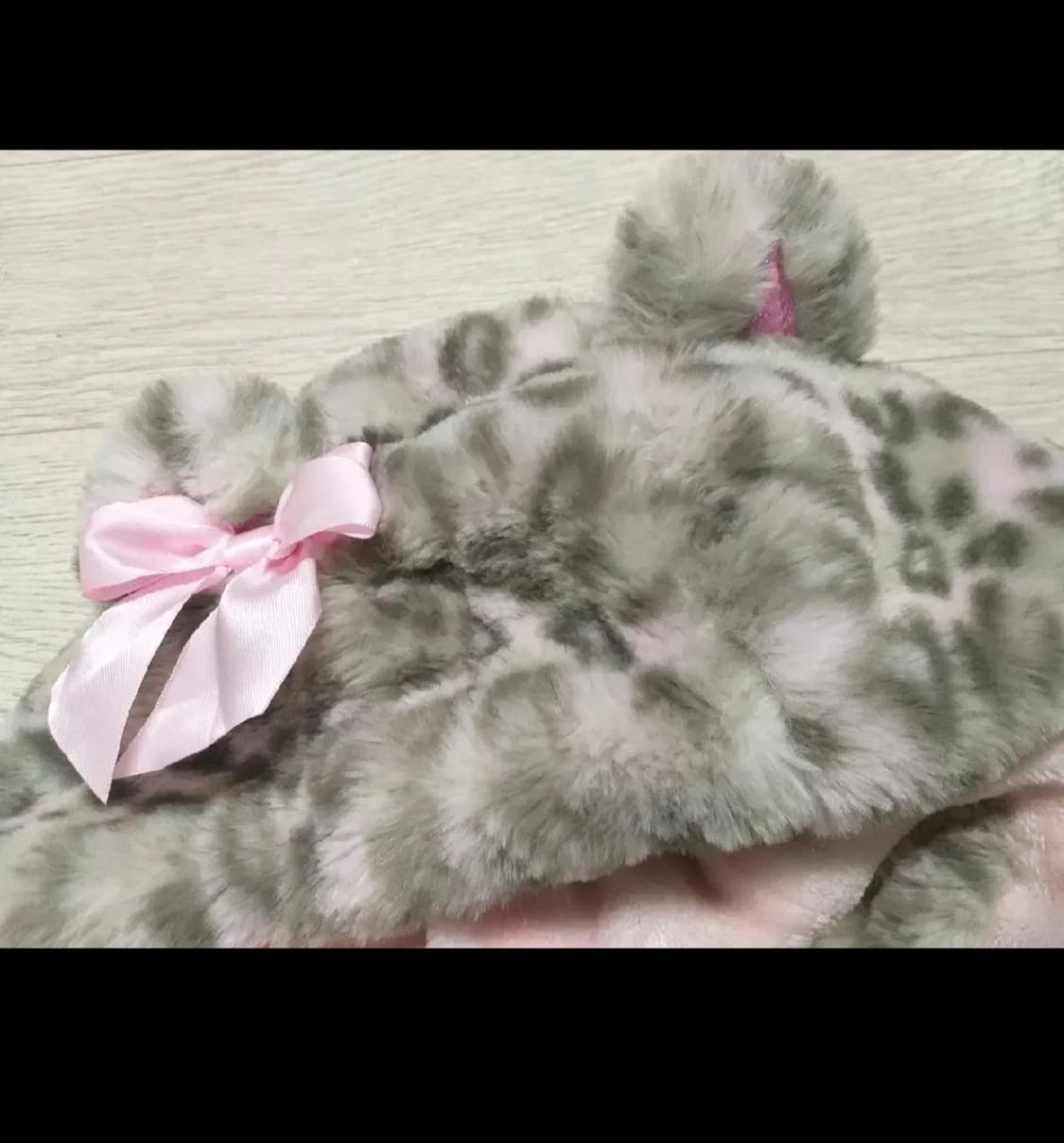 빈티지 핑크호피 리본모자 레오파드 달천 대장 오네히메로맨틱갸루 핀터깔 상품이미지3