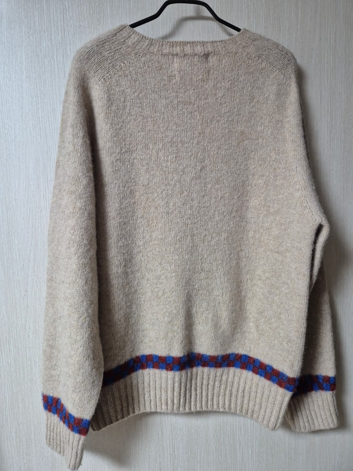 YMC 스코틀랜드 베이지색 울 니트 스웨터 m 쉐기독 상품이미지4