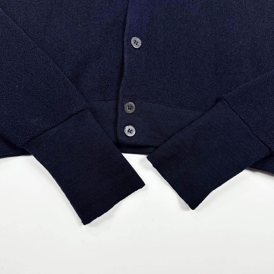 라코스테 크록 와플 네이비 니트 가디건 (L) 상품이미지4