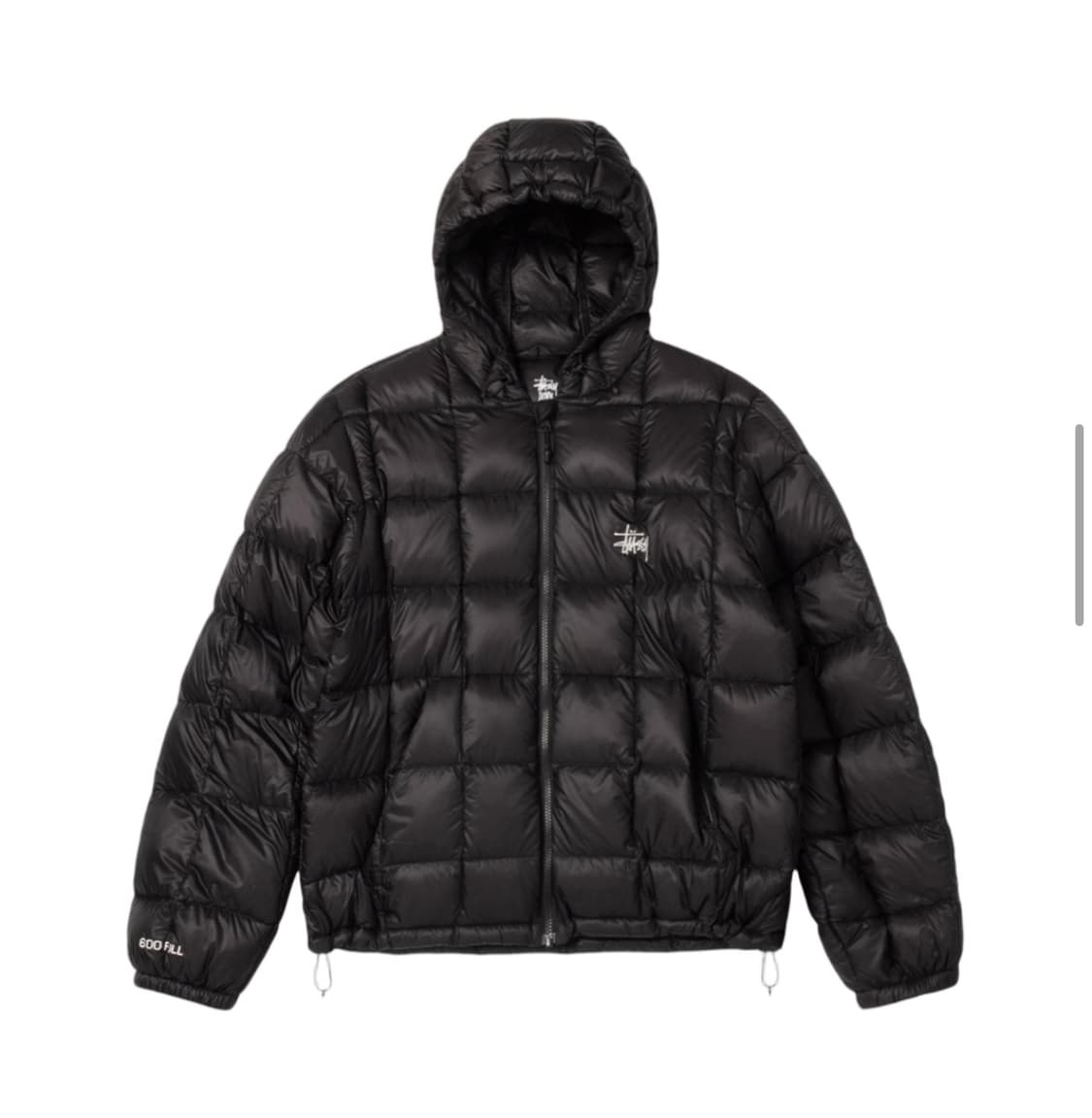 스투시 미드웨이트 후드 푸퍼 블랙 상품이미지1