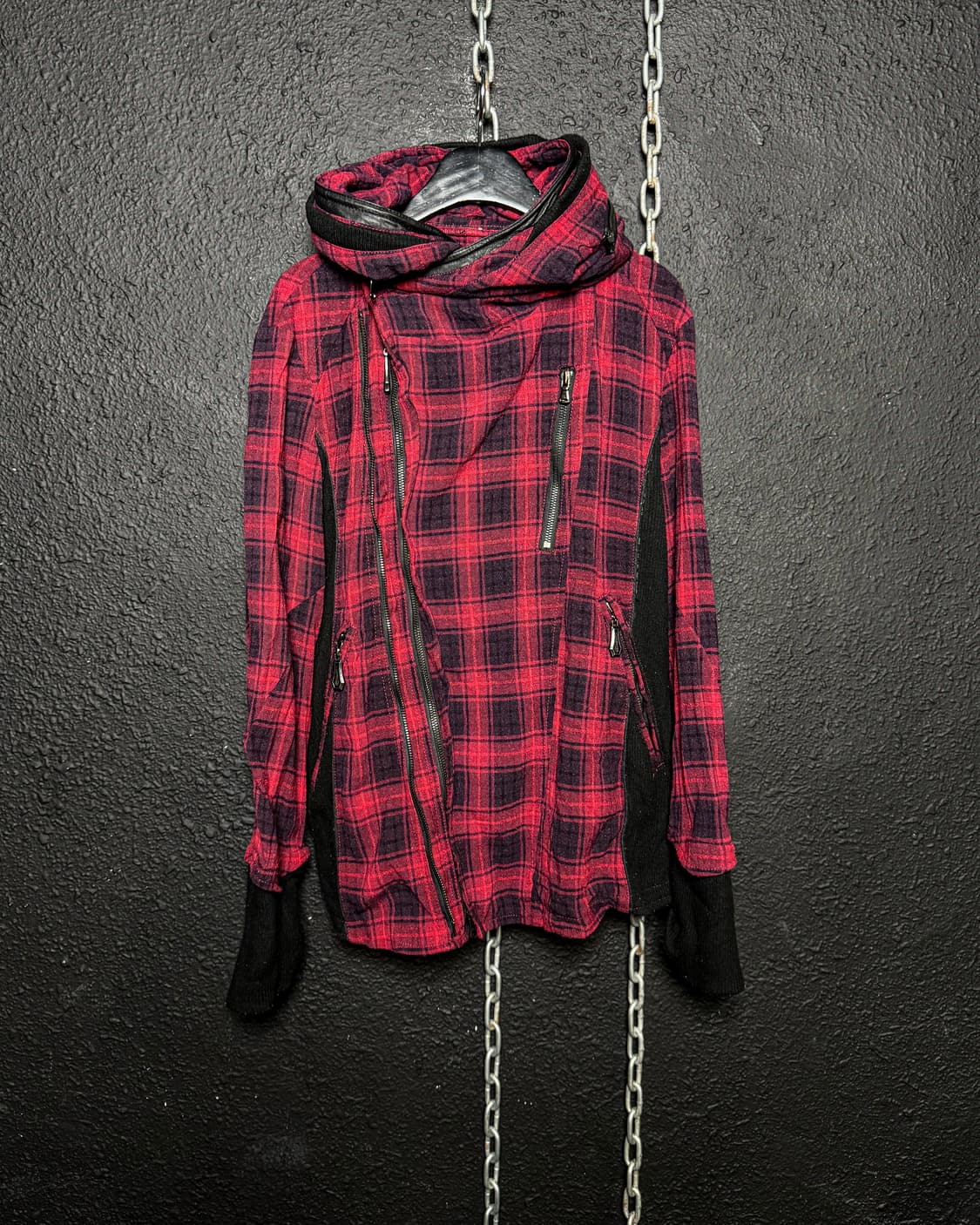 Jack Rose – Red Check Deep Hood Jacket   상품이미지9