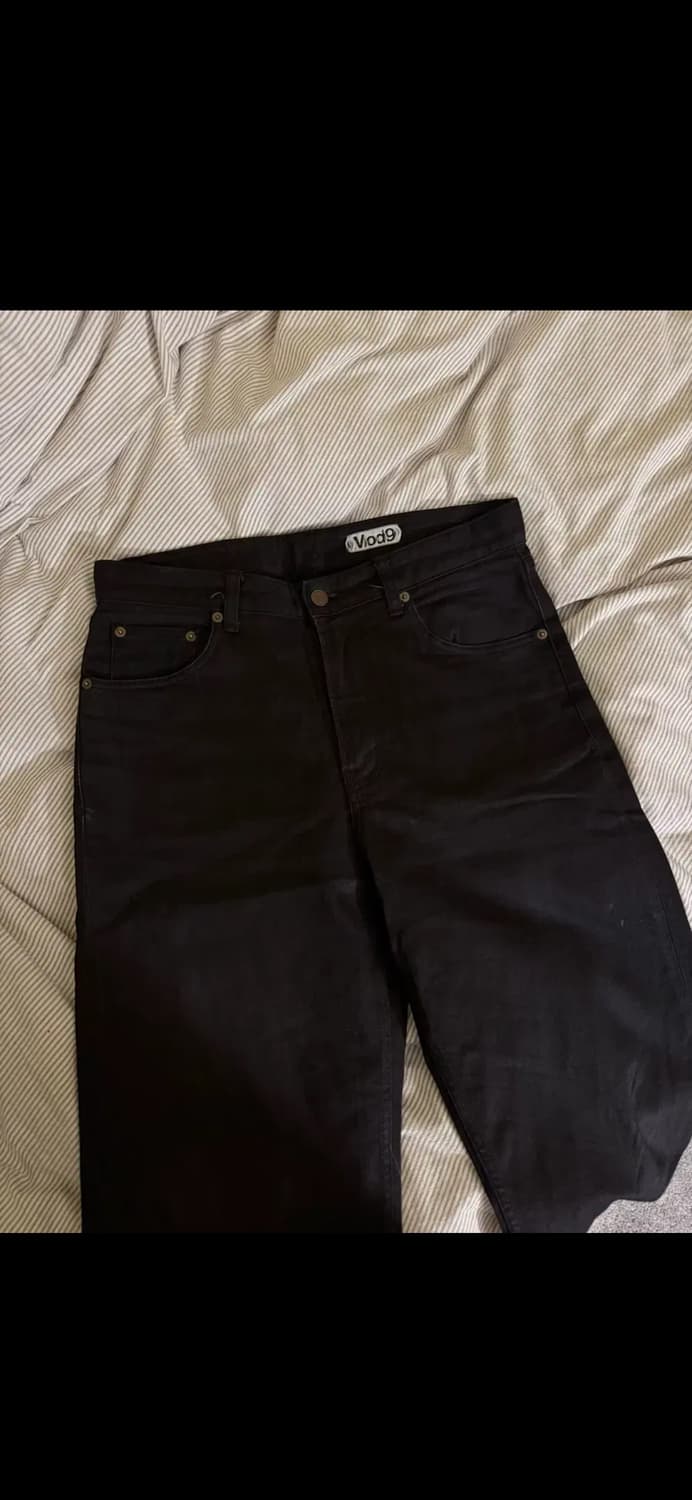 모드나인 블랙데님팬츠 상품이미지3