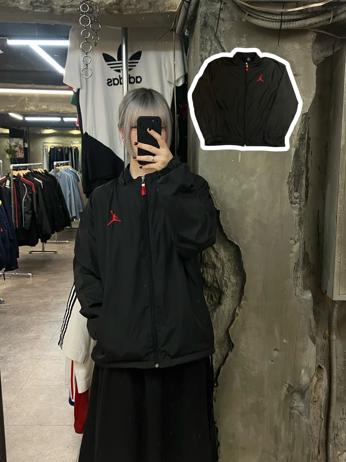 조던 바람막이 블랙 L #csz2623 상품이미지1