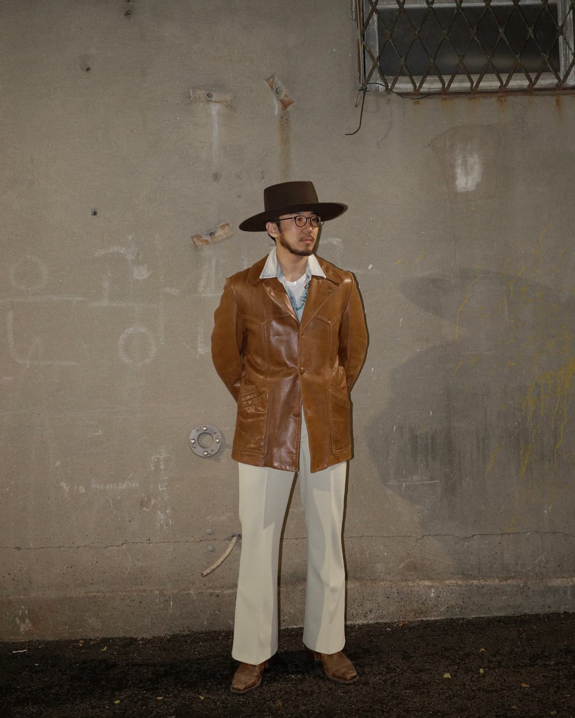 70s Sears Leather Shop 웨스턴 클래식 레더 자켓 상품이미지8