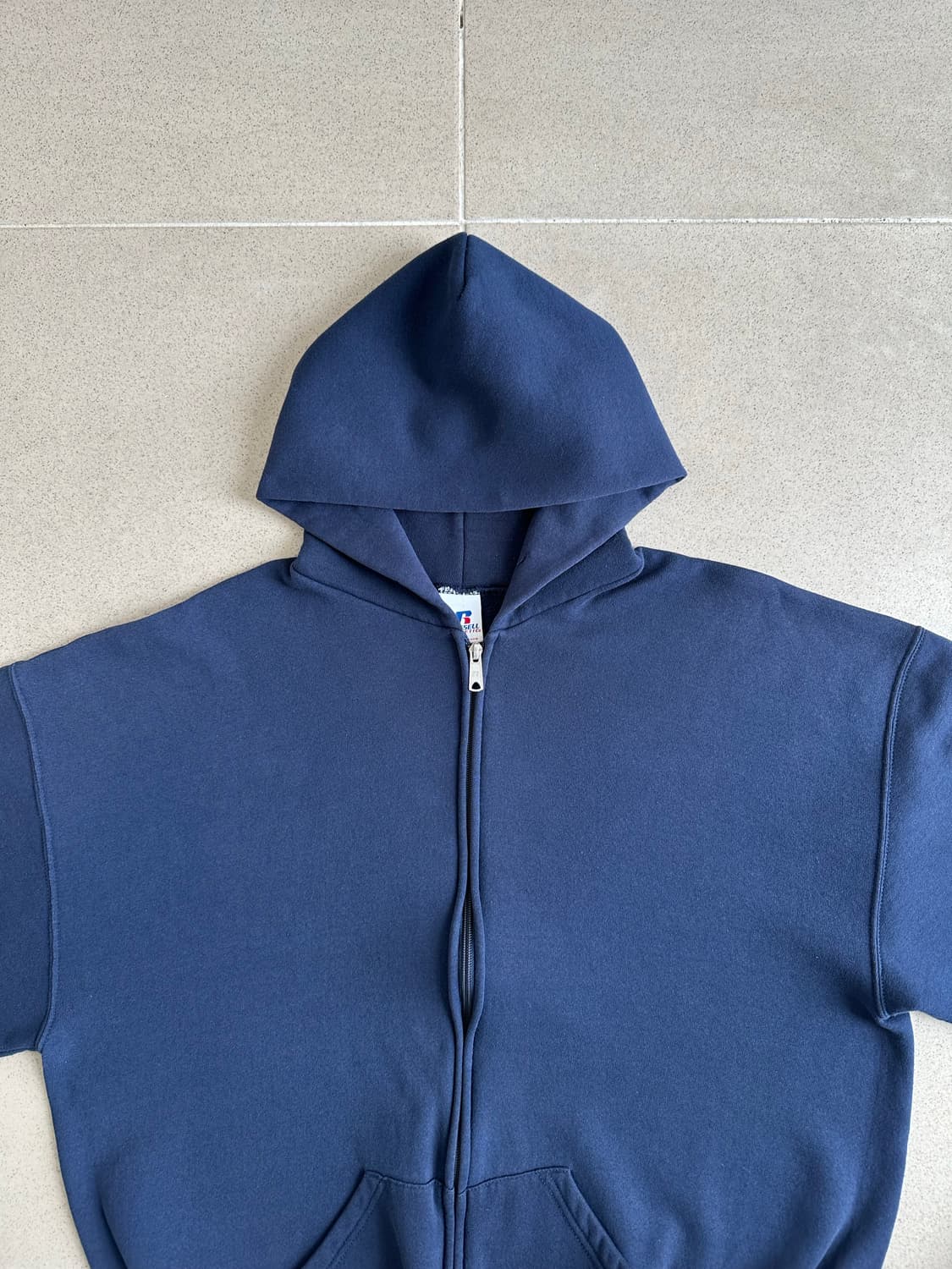 00s 빈티지 러셀 후드집업 네이비 XL 상품이미지4