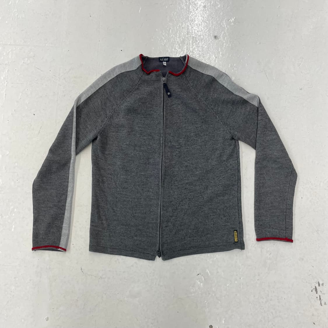 아르마니 진스 사이드 라인 2웨이 니트 집업 상품이미지3